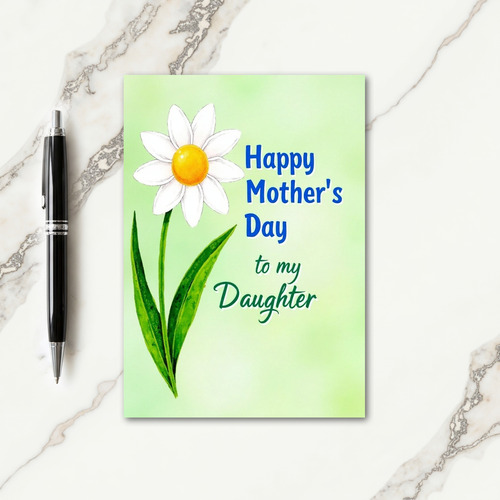 Daisy Mothers Day Daughter Card