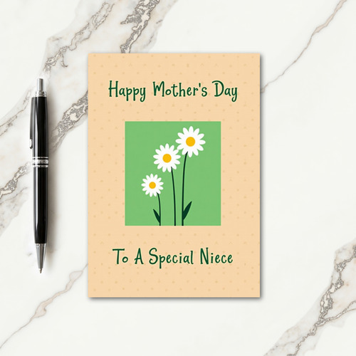 Daisy Mothers Day Niece Card
