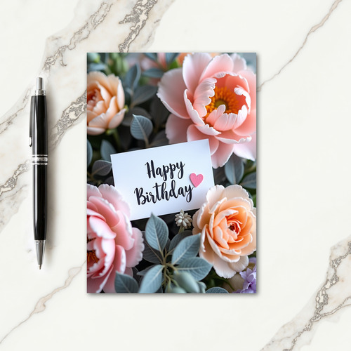 Damask Elegant Bloom Card