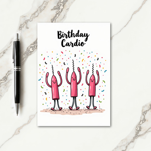 Dancing Candle Celebration Card
