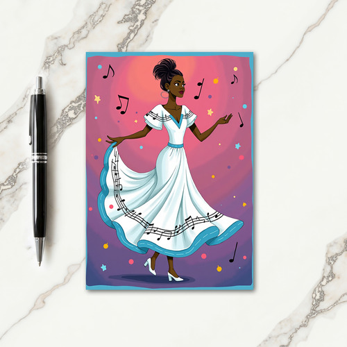 Dancing Woman Mothers Day Card