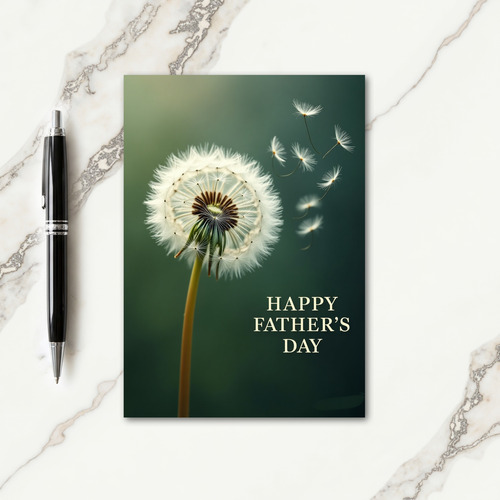 Dandelion Fathers Day Card