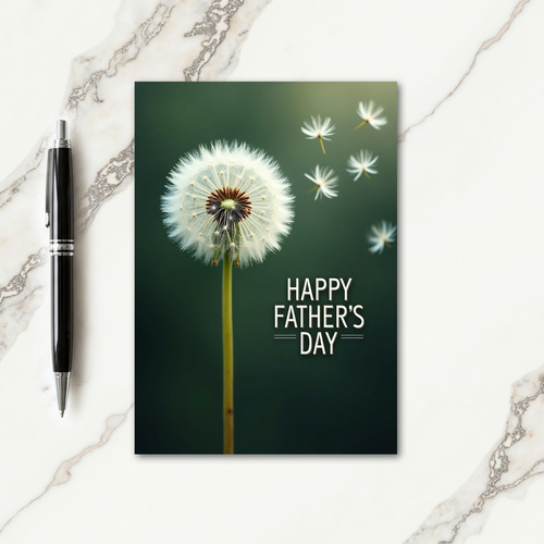 Dandelion Fathers Day Wish Card