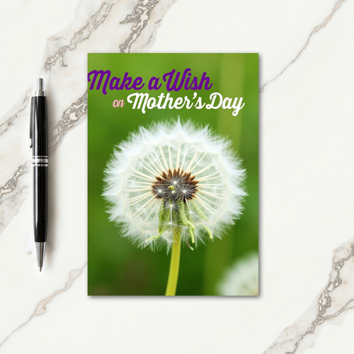 Dandelion Mothers Day Wish Card