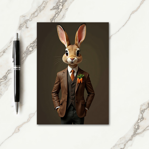 Dapper Animal Portrait Card