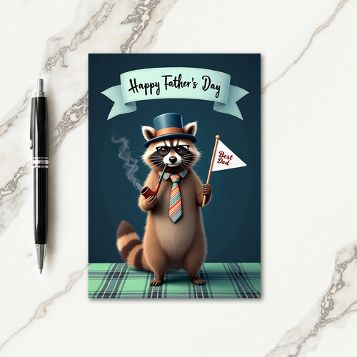 Dapper Best Dad Art Card
