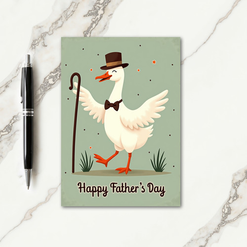 Dapper Bird Fathers Day Card