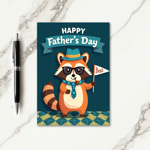 Dapper Dad Illustration Card