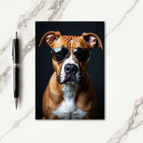 Dapper Dog Dad Day Card