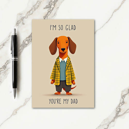 Dapper Dog Fathers Day Card