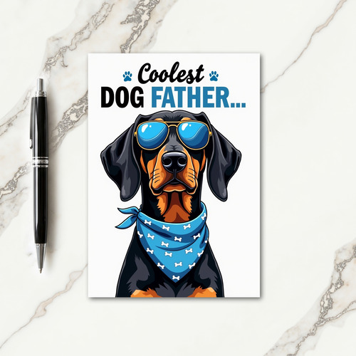 Dapper Doggy Fathers Day Card