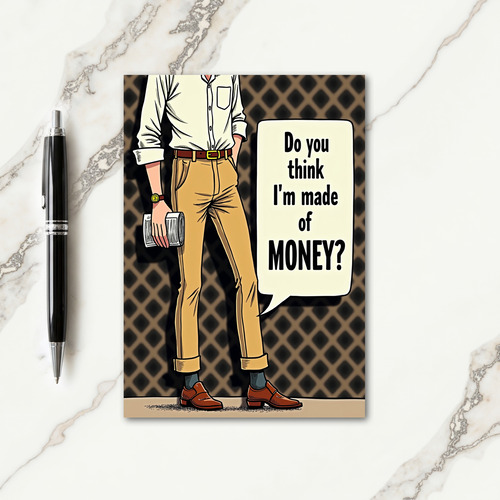 Dapper Fathers Day Comic Card