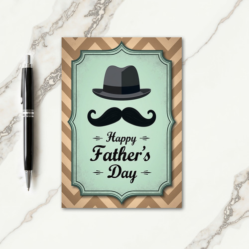 Dapper Fathers Day Icon Card