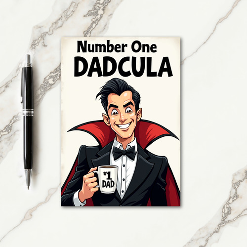 Dapper Fathers Day Mug Card