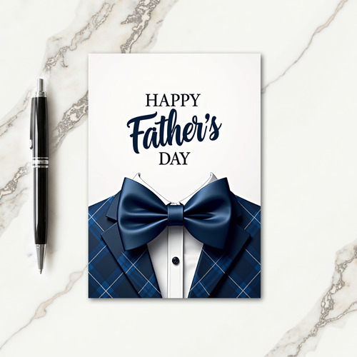 Dapper Fathers Day Outfit Card