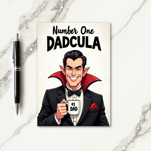 Dapper Fathers Day Portrait Card