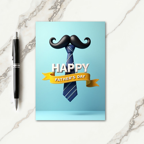 Dapper Fathers Day Ribbon Card