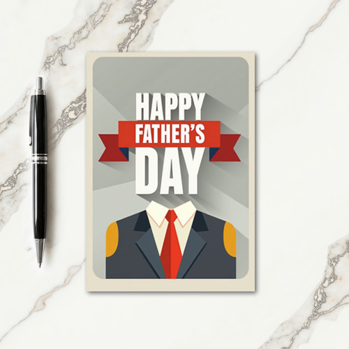 Dapper Fathers Day Tie Card