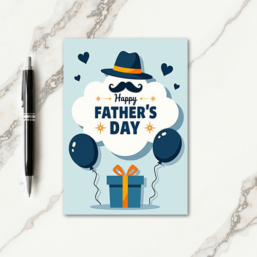 Dapper Fathers Day Wish Card