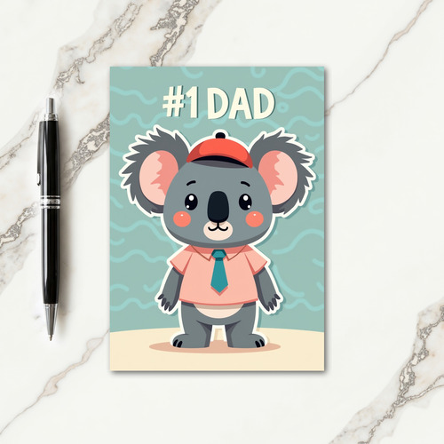 Dapper Marsupial Fathers Day Card
