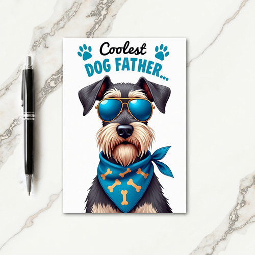 Dapper Pup Fathers Day Card