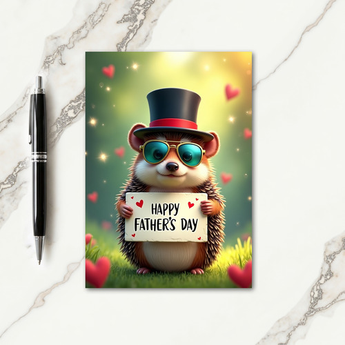 Dapper Spiky Fathers Day Card