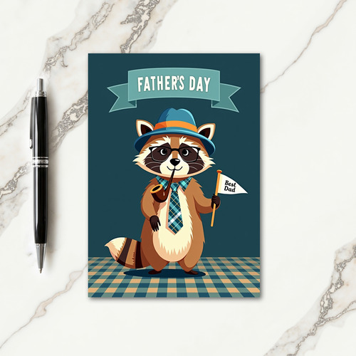 Dapper Woodland Fathers Day Card