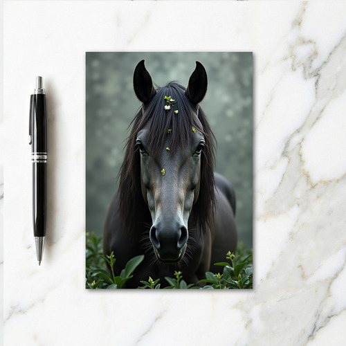 Dark Horse Beauty Portrait Card