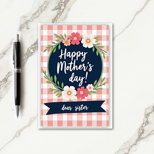 Darling Mothers Day Emblem Card