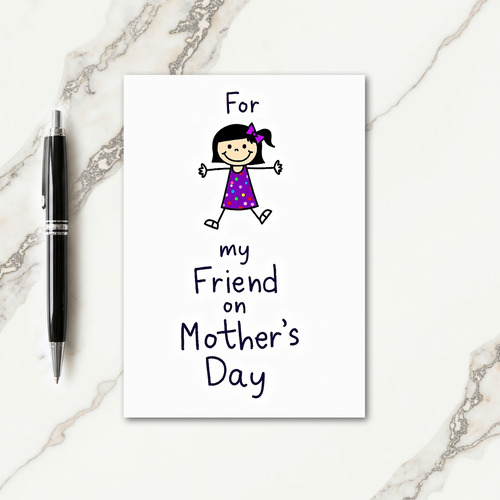 Darling Mothers Day Girl Art Card