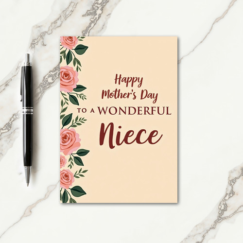 Darling Mothers Day Niece Card