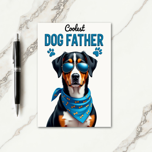 Dashing Dogs Father Day Wish Card