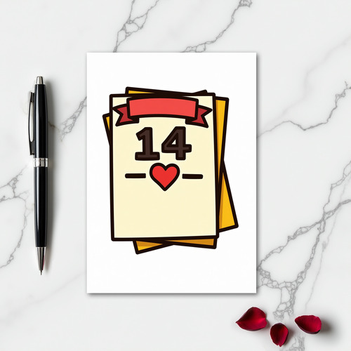 Date 14 Heartfelt Love Card