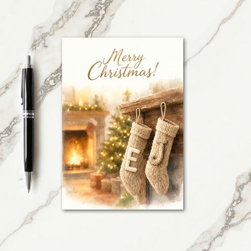 Daughter And Boyfriend Christmas Card