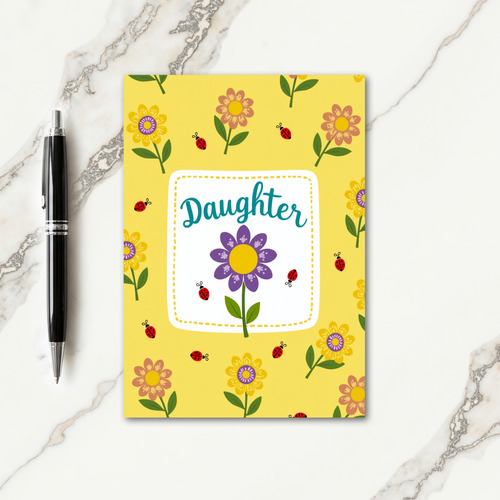 Daughter Floral Tribute Card