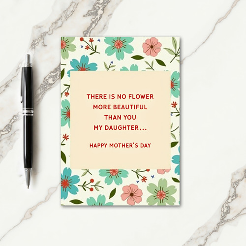 Daughter Love Mothers Day Card