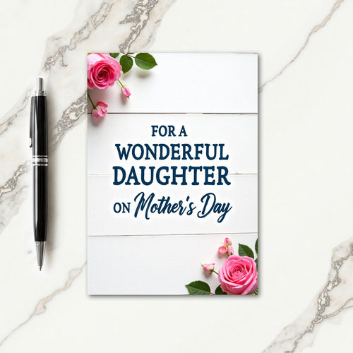 Daughter Mothers Day Love Card