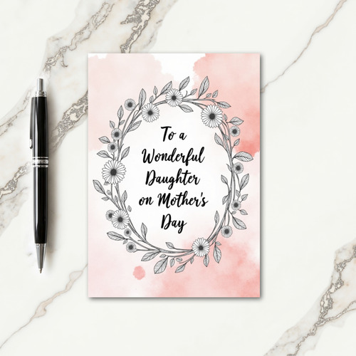 Daughter Mothers Day Tribute Card
