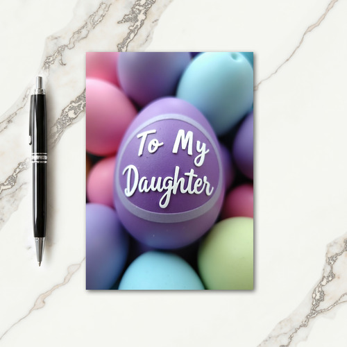 Daughter Pastel Orb Message Card