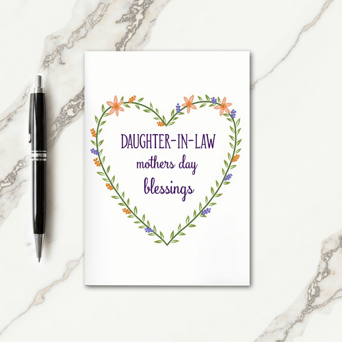 Daughterinlaw Blessing Card