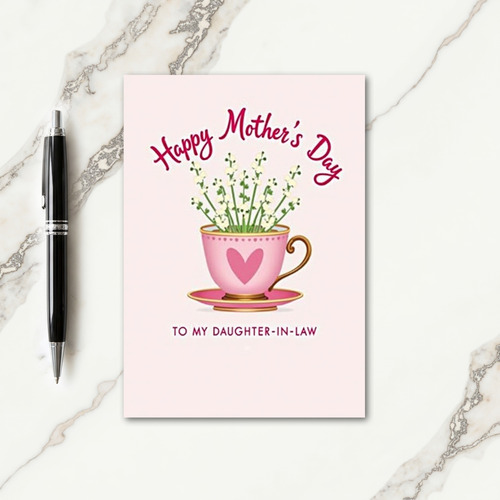 Daughterinlaw Teacup Card