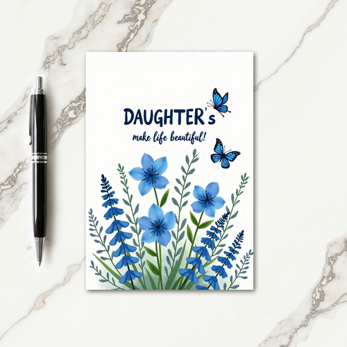 Daughters Floral Mothers Day Card