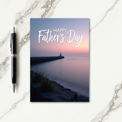 Dawn Pier Fathers Day Vista Card