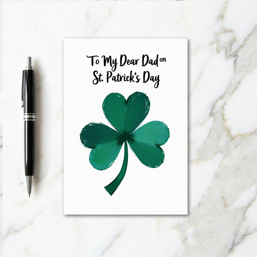 Dear Dad St Patricks Day Card