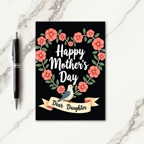 Dear Daughter Mothers Day Card