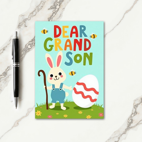 Dear Grandson Happy Spring Card