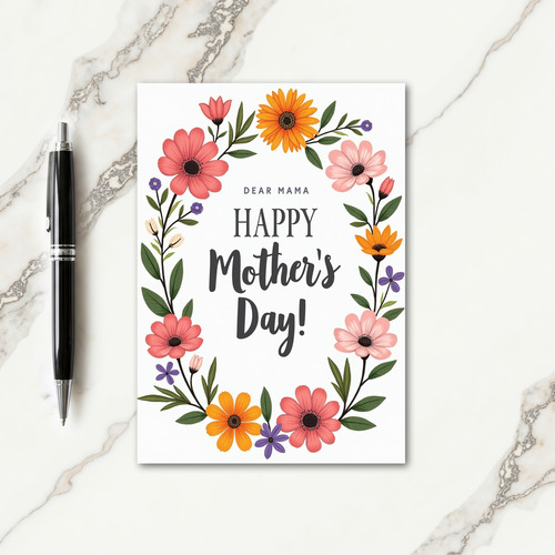 Dear Mama Happy Mothers Day Card
