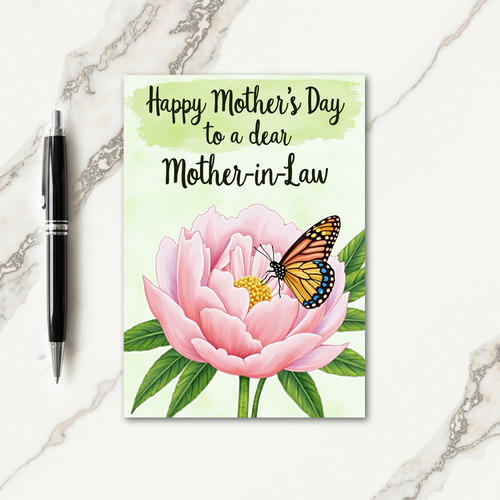 Dear Mom In Law Card