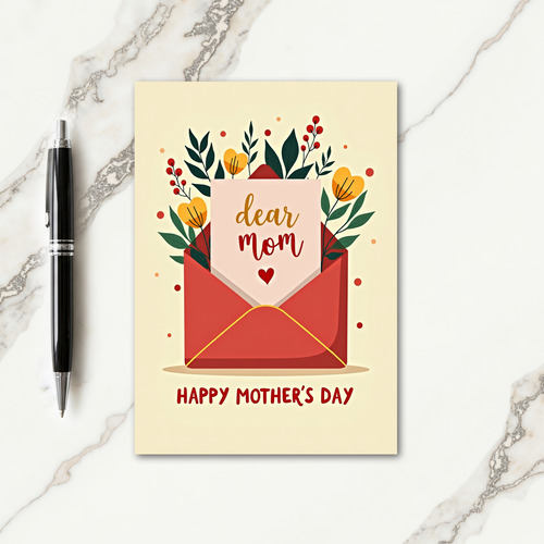 Dear Mom Mothers Day Card