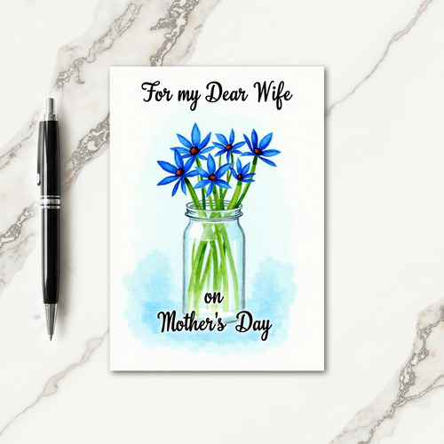 Dear Wife Mothers Day Flower Card